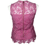 Nanette Lepore Nanette  Chateau Rose Lace Tank Top - Size Medium Photo 5