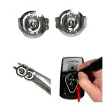 10KT SOLID WHITE GOLD JOURNEY PENDANT & EARRINGS & 18” NECKLACE CZ “DIAMOND” SET Photo 5