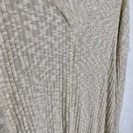 Caslon  Rib Knit V-Neck Pullover High Low Hem Tunic Side Slits Cream Size XL Photo 4