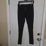 J.Crew Pixie Pant Women Size 6 T Black Leggings Back Zipper 33" Inseam Stretchy Photo 1