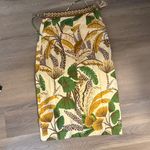 Farm Rio NWT Sand Foliage Sketch Euroflax™ linen Midi Skirt Photo 9
