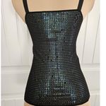 Lafayette 148 New York Black Iridescent Sequined Tank Size S Photo 3