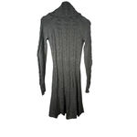 Athleta Womens Gray Cable Knit Cowl Neck Sweater Dress Long Sleeve Size Small Photo 4