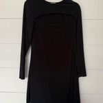 Open Edit  Women’s Large Black Open Keyhole Dress Photo 0