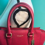 Coach  Cherry Red Leather Satchel Photo 1
