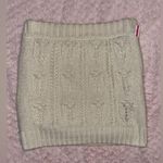 Splendid Ivory Portland Cable Stitch Lined Wool Blend Luxury Sweater Skirt Sz M Photo 1
