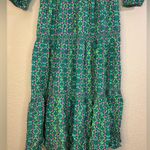 Matilda Jane  Brilliant Daydream Age of Aquarius Midi Dress Smocked Floral Size M Photo 4