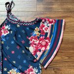 Flying Tomato Women’s Floral Pullover Cold Shoulder Boho Blouse Size Medium Photo 2