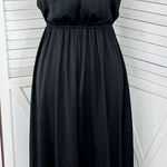 Apt. 9  High Low Halter Tie Neck Midi Maxi Dress Black Small Sleeveless Photo 0