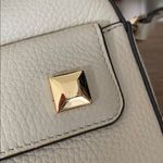 Furla  Afrodite Mini Tan Leather Pebbled Bag Purse Photo 11