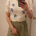 ZARA  crochet cropped top. Xs-S Photo 3
