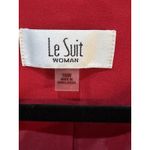 Le Suit Plus Size Cascade Ruffle Skirt Suit Set Size 16W Cherry Red Photo 3