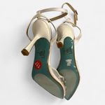 Betsey Johnson  Embellished Ivory Satin Heels – Size 9 Photo 2