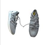 JSlides NEW URBAN SPORTS J/SLIDE SILVER METALLIC LACE UP SNEAKERS Photo 4