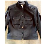 Talbots NWOT chocolate brown wool lined jacket. Sz 4 Photo 1