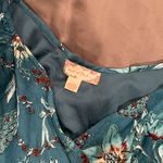 Band of Gypsies Floral Teal Long Sleeve Top Photo 1