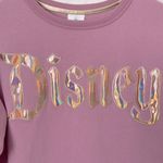 Disneyland Parks castle spell out iridescent graphic sweatshirt S Photo 1