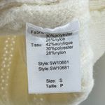 Elan  Josalee Button Front Knit Ruffle Cream Cardigan Sweater Small MSRP $160‎ Photo 7