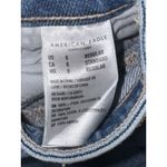 American Eagle  Jeans Women 0 Distressed Plaid‎ Patch Frayed Denim Pants Photo 9