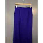 JH Collectibles Skirt Womens Purple Wool Lined Maxi Front Slit Made in USA Size L Photo 1