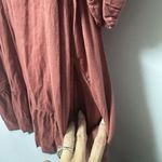 Old Navy  Womens Dress Puff Sleeve Quilted Rust Mini Peasant Boho Prairie… Photo 6