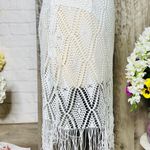 Boutique NEW Sheer Fringe Skirt Photo 3