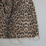 ZARA New  Trf Denim Leopard Print Mini Skirt Size S Photo 2