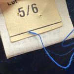 Vintage 70s 80s Sequin Chiffon Hem Midi Dress Cocktail Cobalt Blue Womens Small Photo 10