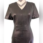 Antonio Melani NWT -  Black Rowan Leather Dress - Size 4 Photo 2