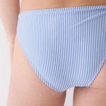 J.Crew NWT Blue & White Stripe Seersucker Bikini Bottom Photo 1
