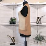Vintage Y2K Tan Suede Leather Vest Large Photo 4