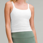 Lululemon Tank Top ebb to street crop b/c cup womens White (size 4) workout Photo 0