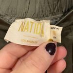 Nation Ltd NWT  Birdie Olive Green Satin Mini Skirt Size Medium Photo 2