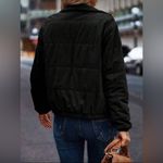 Women's Black Corduroy Jacket Photo 1