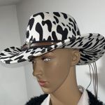 Cowgirl Hat (with Cow Print) Black Photo 1