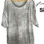 Free People Intimately Women’s Nightshirt Grey Lightweight Good Vibes Size S EUC Photo 0