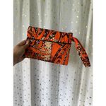 Handmade NWOT Hawaiian Aloha Polynesian Dual Zipper Cosmetic Wristlet Bag Photo 1