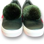 Tory Burch Daphne Pom Pom Sneaker Satin Lux Olive Green Slip On Shoe Size 8 Photo 11