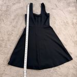J. Crew Black Fit and Flare Dress Sleeveless Scoop Neck XS Minimalist‎ Y2K Girl Photo 2