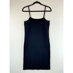 House of Harlow  1960 Womens Dress Black Mini Tank Bodycon Fitted Ribbed Large Photo 1