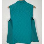 Talbots  Turquoise Quilted Fleece Vest Size Medium Photo 1