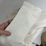 Muse by Marchesa Stretch Crepe Wide Leg Pants High Waist Ivory Cream US 0 NWT Photo 8