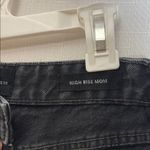 Cotton On  Black Jean Shorts High Waisted Frayed Hem Photo 2