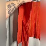 Michael Kors  Orange and Gold Swimsuit Coverup Kaftan Photo 6