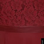 NWT Lulus Stealing Kisses Wine Red Lace Maxi Formal Dress size L Large NEW Photo 3