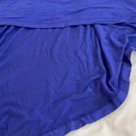 2b Bebe XS Blue dress black silver& gold beads neckline hi low hem soft fabric Photo 7