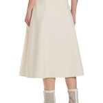 Moncler  Cotton A-Line Midi Skirt with Pockets, Size 42 New w/Tag Retail $505 Photo 1