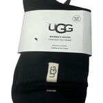 UGG  Women One Size Black Cotton Nylon Blend Crew Socks Comfort Everyday Wear Photo 0