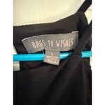 Rags to Wishes Black Dress Scalloped Halter‎ Neck Sleeveless Fit & Flare L Size L Photo 2