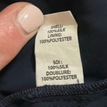 Ramy Brook Lori Printed Silk Mini Dress navy zebra print smocked waist Size M Photo 7